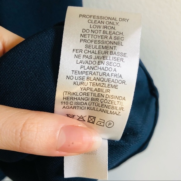 TIBI Navy Chalky Drape Wrap Top - 00 - NWT - Picture 9 of 9